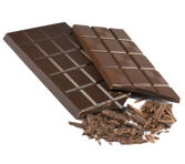 white and dark chocolate